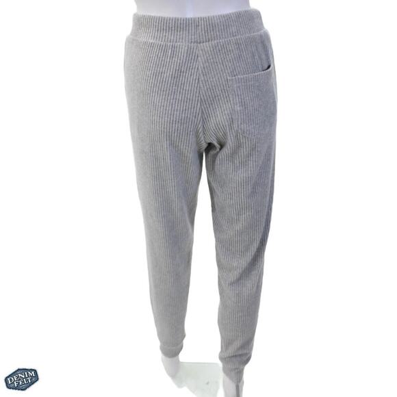 Alo Yoga Women’s Heather Grey Muse Ribbed Sweatpant/Jogger - Picture 10 of 16